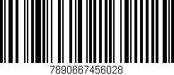 Código de barras (EAN, GTIN, SKU, ISBN): '7890667456028'