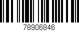 Código de barras (EAN, GTIN, SKU, ISBN): '78906846'