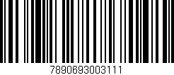 Código de barras (EAN, GTIN, SKU, ISBN): '7890693003111'
