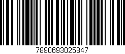 Código de barras (EAN, GTIN, SKU, ISBN): '7890693025847'