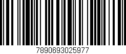 Código de barras (EAN, GTIN, SKU, ISBN): '7890693025977'