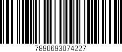 Código de barras (EAN, GTIN, SKU, ISBN): '7890693074227'