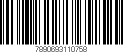 Código de barras (EAN, GTIN, SKU, ISBN): '7890693110758'