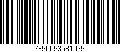 Código de barras (EAN, GTIN, SKU, ISBN): '7890693581039'