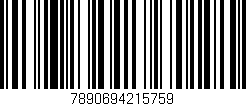 Código de barras (EAN, GTIN, SKU, ISBN): '7890694215759'