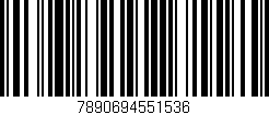Código de barras (EAN, GTIN, SKU, ISBN): '7890694551536'