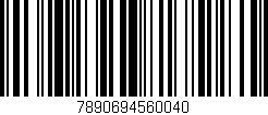 Código de barras (EAN, GTIN, SKU, ISBN): '7890694560040'