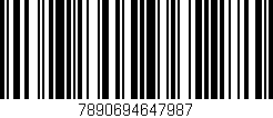 Código de barras (EAN, GTIN, SKU, ISBN): '7890694647987'