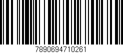 Código de barras (EAN, GTIN, SKU, ISBN): '7890694710261'