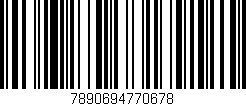 Código de barras (EAN, GTIN, SKU, ISBN): '7890694770678'