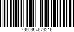 Código de barras (EAN, GTIN, SKU, ISBN): '7890694876318'