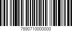 Código de barras (EAN, GTIN, SKU, ISBN): '7890710000000'