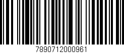 Código de barras (EAN, GTIN, SKU, ISBN): '7890712000961'