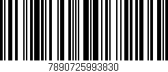 Código de barras (EAN, GTIN, SKU, ISBN): '7890725993830'