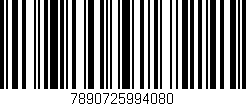 Código de barras (EAN, GTIN, SKU, ISBN): '7890725994080'