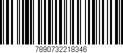 Código de barras (EAN, GTIN, SKU, ISBN): '7890732218346'