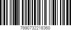 Código de barras (EAN, GTIN, SKU, ISBN): '7890732218360'