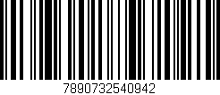 Código de barras (EAN, GTIN, SKU, ISBN): '7890732540942'