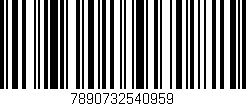 Código de barras (EAN, GTIN, SKU, ISBN): '7890732540959'