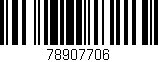 Código de barras (EAN, GTIN, SKU, ISBN): '78907706'