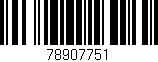Código de barras (EAN, GTIN, SKU, ISBN): '78907751'