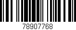 Código de barras (EAN, GTIN, SKU, ISBN): '78907768'