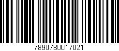 Código de barras (EAN, GTIN, SKU, ISBN): '7890780017021'