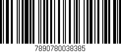 Código de barras (EAN, GTIN, SKU, ISBN): '7890780038385'