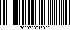 Código de barras (EAN, GTIN, SKU, ISBN): '7890780315820'
