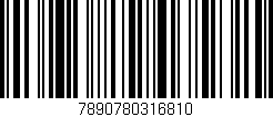Código de barras (EAN, GTIN, SKU, ISBN): '7890780316810'