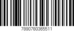 Código de barras (EAN, GTIN, SKU, ISBN): '7890780365511'