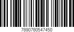 Código de barras (EAN, GTIN, SKU, ISBN): '7890780547450'