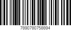 Código de barras (EAN, GTIN, SKU, ISBN): '7890780758894'