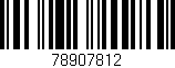 Código de barras (EAN, GTIN, SKU, ISBN): '78907812'
