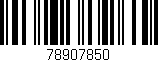 Código de barras (EAN, GTIN, SKU, ISBN): '78907850'