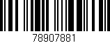 Código de barras (EAN, GTIN, SKU, ISBN): '78907881'