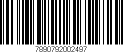 Código de barras (EAN, GTIN, SKU, ISBN): '7890792002497'