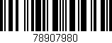 Código de barras (EAN, GTIN, SKU, ISBN): '78907980'