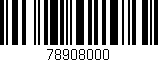 Código de barras (EAN, GTIN, SKU, ISBN): '78908000'
