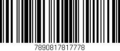 Código de barras (EAN, GTIN, SKU, ISBN): '7890817817778'