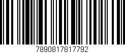 Código de barras (EAN, GTIN, SKU, ISBN): '7890817817792'
