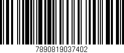 Código de barras (EAN, GTIN, SKU, ISBN): '7890819037402'