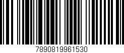 Código de barras (EAN, GTIN, SKU, ISBN): '7890819961530'
