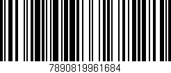 Código de barras (EAN, GTIN, SKU, ISBN): '7890819961684'