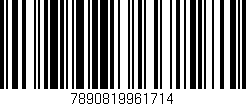 Código de barras (EAN, GTIN, SKU, ISBN): '7890819961714'