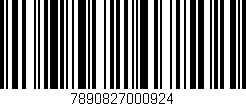 Código de barras (EAN, GTIN, SKU, ISBN): '7890827000924'