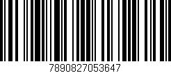 Código de barras (EAN, GTIN, SKU, ISBN): '7890827053647'