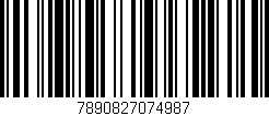 Código de barras (EAN, GTIN, SKU, ISBN): '7890827074987'