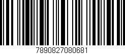Código de barras (EAN, GTIN, SKU, ISBN): '7890827080681'