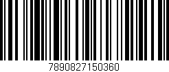 Código de barras (EAN, GTIN, SKU, ISBN): '7890827150360'